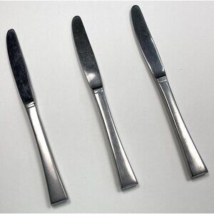 3x VTG MCM Swendia Japan Stainless Steel 8.5" Hollow BUTTER KNIVES Knife Modern